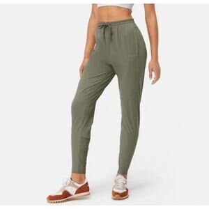Outdoor Voices Women's Tea Tree Track Pants XS Green High Rise Light Joggers